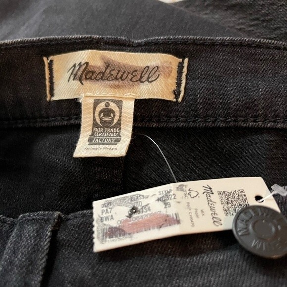 Madewell NWT Skinny Roadtripper Flare Jeans Size 29 in Bellhaven Wash: Slit-Hem - Picture 7 of 9